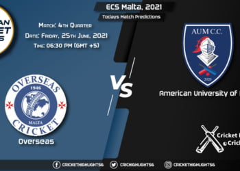 ECS Malta, 2021, 4th Quarter Final Match OVR vs AUM, Playing 11 & Today's Match Predictions
