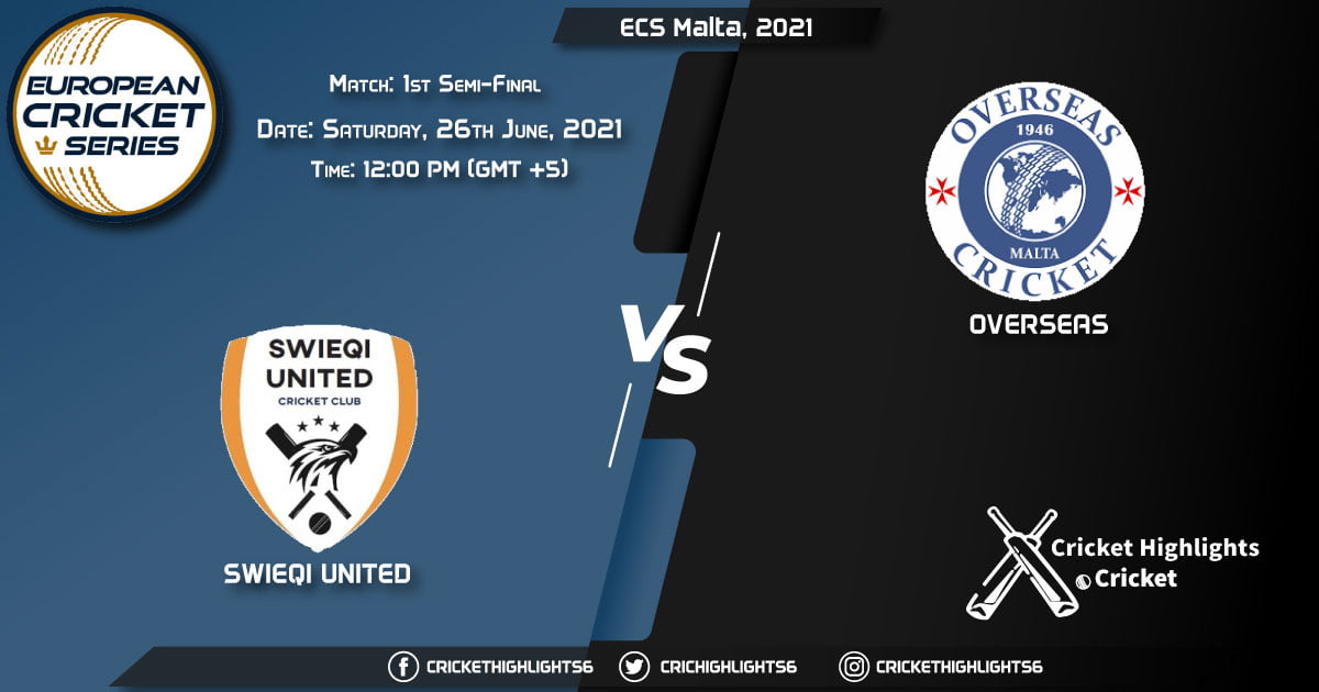 ECS Malta, 2021 Live Match 1st Semi-Final, SWU vs OVR LIVE Streaming for free, When, Where, How to Watch