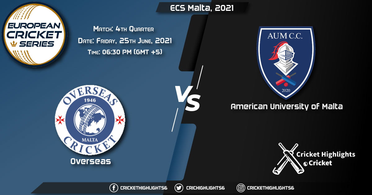 ECS Malta, 2021 Live Match 4th Quarter, OVR vs AUM LIVE Streaming for free, When, Where, How to Watch