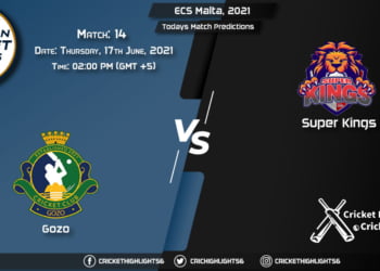 ECS Malta, 2021, Match 14 GOZ vs SKI, Playing 11 & Today's Match Predictions