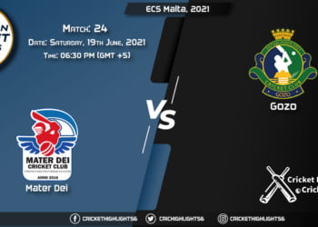 ECS Malta, 2021, Match 24 MTD vs GOZ, Playing 11 & Today's Match Predictions