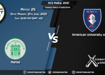 ECS Malta, 2021, Match 25 MAR vs AUM, Playing 11 & Today's Match Predictions