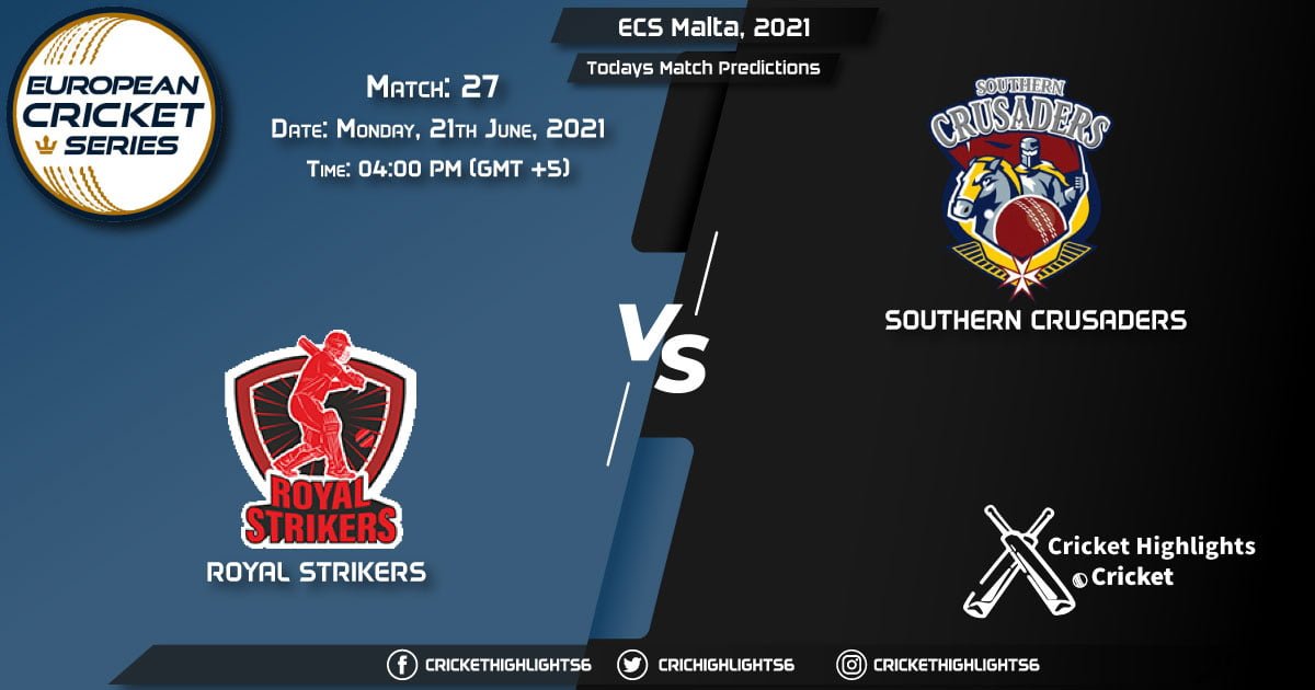 ECS Malta, 2021, Match 27 RST vs SOC, Playing 11 & Today's Match Predictions