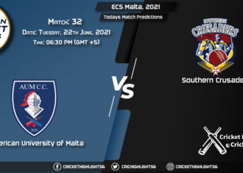 ECS Malta, 2021, Match 32 AUM vs SOC, Playing 11 & Today's Match Predictions