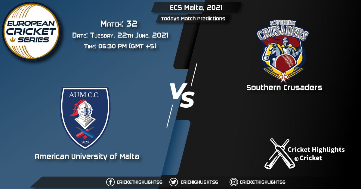 ECS Malta, 2021, Match 32 AUM vs SOC, Playing 11 & Today's Match Predictions