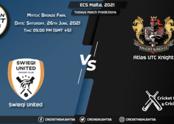 ECS Malta, 2021, Match Bronze Final SWU vs AUK, Playing 11 & Today's Match Predictions