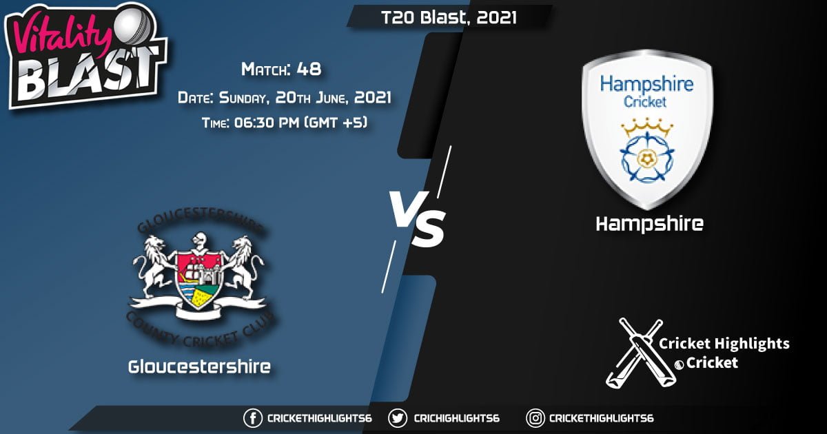 GLO vs HAM, Live Scorecard, Match 48, June 20, 2021, Live Cricket Score, T20 Blast, 2021