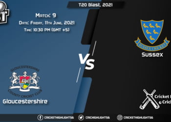 GLO vs SUS, Live Scorecard, Match 9, June 11, 2021, Live Cricket Score, T20 Blast, 2021