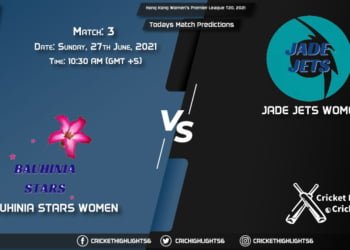 Hong Kong Women's Premier League T20, 2021, Match 3 BHS vs JJ, Playing 11 & Today's Match Predictions
