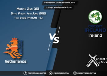 Ireland tour of Netherlands, 2021, Match 2nd ODI NED vs IRE, Playing 11 & Today's Match Predictions