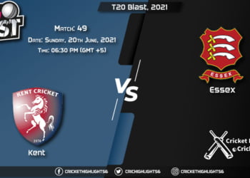 KET vs ESS, Live Scorecard, Match 49, June 20, 2021, Live Cricket Score, T20 Blast, 2021