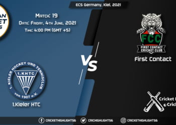 KHTC vs FCT, Live Scorecard, Match 19, June 4, 2021, Live Cricket Score, ECS Germany, Kiel, 2021