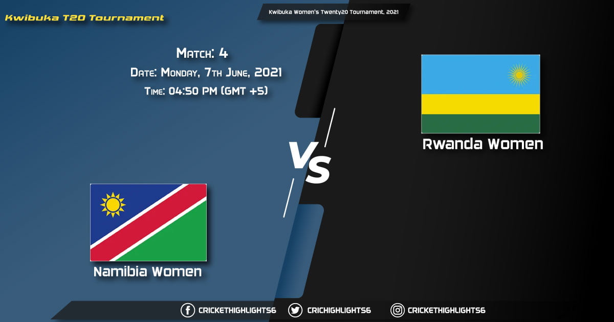 Kwibuka Women’s Twenty20 Tournament, 2021, 2021 Live: Match 4, NAM-W vs RWA-W LIVE Streaming for free, When, Where, How to Watch?