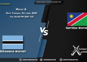 Kwibuka Women’s Twenty20 Tournament, 2021 Live Match 6, BOT-W vs NAM-W LIVE Streaming for free, When, Where, How to Watch