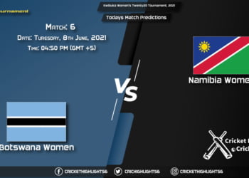 Kwibuka Women's Twenty20 Tournament, 2021, Match 6 BOT-W vs NAM-W, Playing 11 & Today's Match Predictions