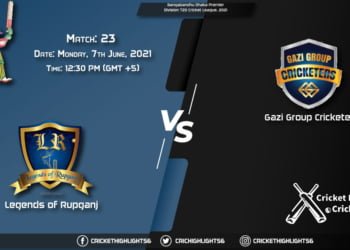 LOR vs GGC, Live Scorecard, Match 23th, June 7, 2021, Live Cricket Score, Bangabandhu Dhaka Premier Division T20 Cricket League, 2021