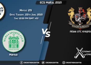 MAR vs AUK, Live Scorecard, Match 29, June 22, 2021, Live Cricket Score, ECS Malta, 2021