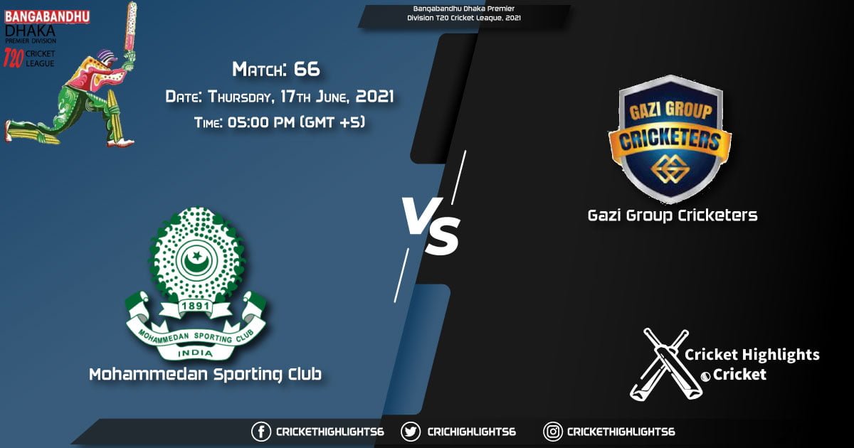 MSC vs GGC, Live Scorecard, Match 66, June 17, 2021, Live Cricket Score, Bangabandhu Dhaka Premier Division T20 Cricket League, 2021