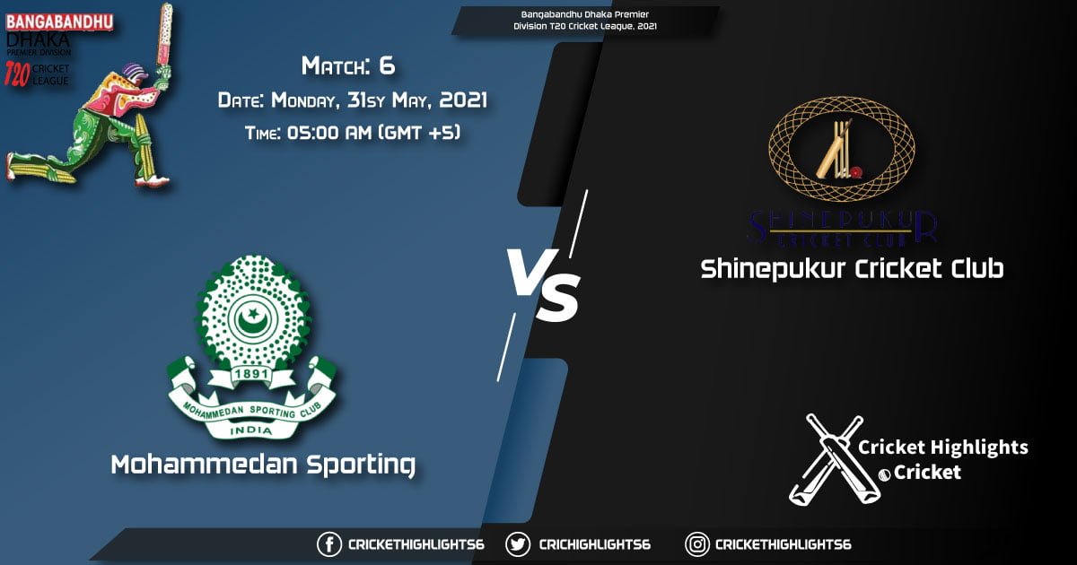 MSC vs SCC, Live Scorecard, Match 6, May 31, 2021, Live Cricket Score, Bangabandhu Dhaka Premier Division T20 Cricket League, 2021
