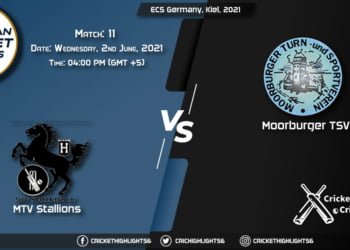 MTV vs MTSV , Live Scorecard, Match 11, June 2, 2021, Live Cricket Score, ECS Germany, Kiel, 2021