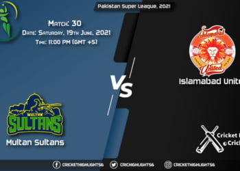 MUL vs ISL, Live Scorecard, Match 30, June 19, 2021, Live Cricket Score, Pakistan Super League, 2021
