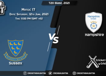 SUS vs HAM, Live Scorecard, Match 17, June 12, 2021, Live Cricket Score, T20 Blast, 2021