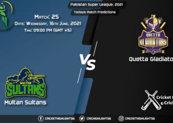 Pakistan Super League, 2021, Match 25 MUL vs QUE, Playing 11 & Today's Match Predictions