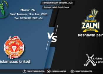 Pakistan Super League, 2021, Match 26 ISL vs PES, Playing 11 & Today's Match Predictions