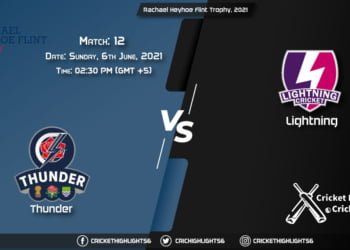 Rachael Heyhoe Flint Trophy, 2021 Live Match 12, THU vs LIG LIVE Streaming for free, When, Where, How to Watch