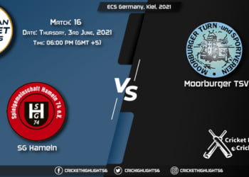 SGH vs MTSV , Live Scorecard, Match 16, June 3, 2021, Live Cricket Score, ECS Germany, Kiel, 2021