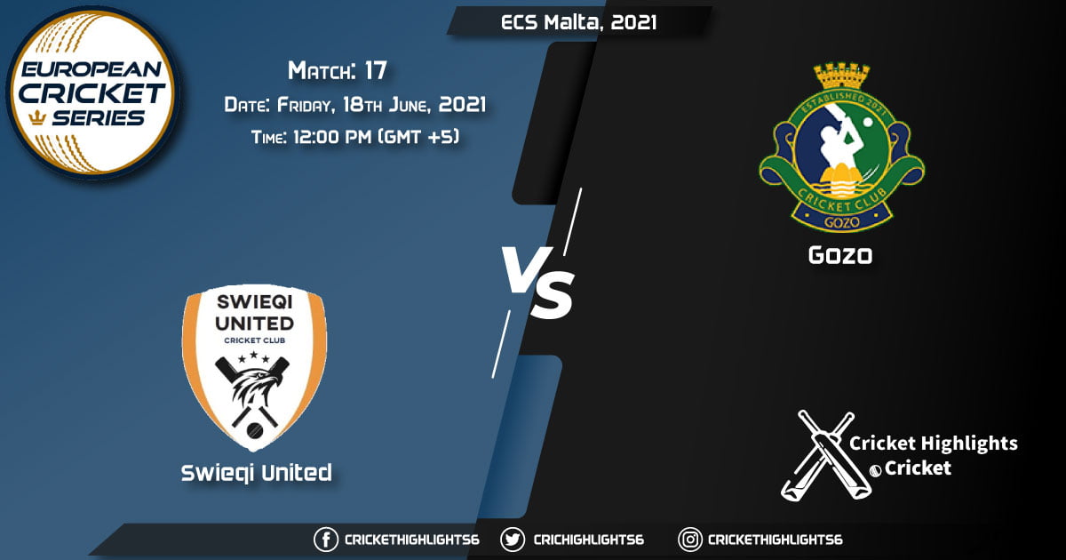 SKU vs GOZ, Live Scorecard, Match 17, June 18, 2021, Live Cricket Score, ECS Malta, 2021