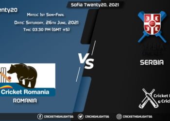 Sofia Twenty20, 2021 Live Match 1st Semi-Final, ROM vs SER LIVE Streaming for free, When, Where, How to Watch