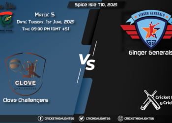 Spice Isle T10, 2021 Live Match 5, CC vs GG LIVE Streaming for free, When, Where, How to Watch