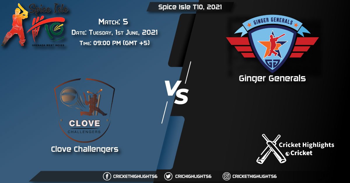 Spice Isle T10, 2021 Live Match 5, CC vs GG LIVE Streaming for free, When, Where, How to Watch