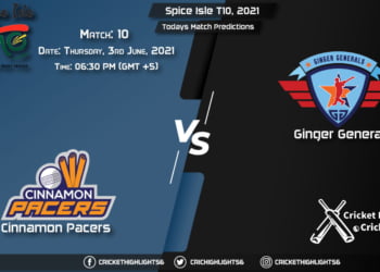 Spice Isle T10, 2021, Match 10 CP vs GG, Playing 11 & Today's Match Predictions