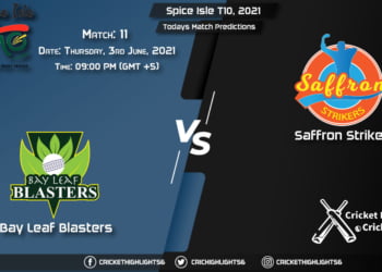 Spice Isle T10, 2021, Match 11 BLB vs SS, Playing 11 & Today's Match Predictions