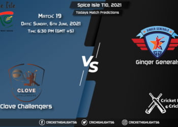 Spice Isle T10, 2021, Match 19 CC vs GG, Playing 11 & Today's Match Predictions
