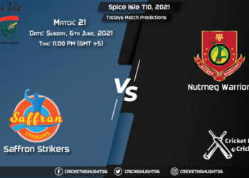 Spice Isle T10, 2021, Match 21 SS vs NW, Playing 11 & Today's Match Predictions