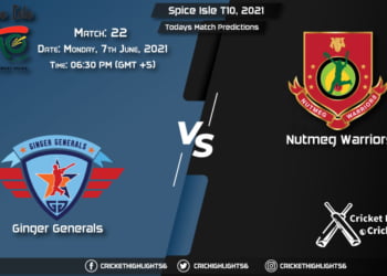 Spice Isle T10, 2021, Match 22 GG vs NW, Playing 11 & Today's Match Predictions