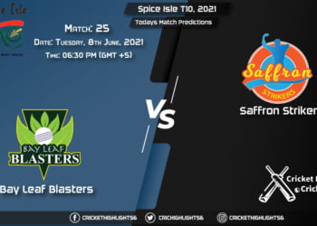 Spice Isle T10, 2021, Match 25 BLB vs SS, Playing 11 & Today's Match Predictions