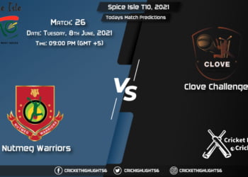 Spice Isle T10, 2021, Match 26 NW vs CC, Playing 11 & Today's Match Predictions