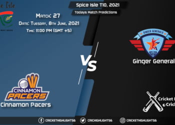 Spice Isle T10, 2021, Match 27 CP vs GG, Playing 11 & Today's Match Predictions