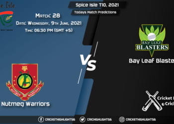 Spice Isle T10, 2021, Match 28 NW vs BLB, Playing 11 & Today's Match Predictions