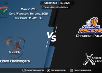 Spice Isle T10, 2021, Match 29 CC vs CP, Playing 11 & Today's Match Predictions