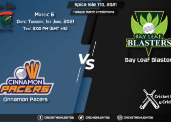 Spice Isle T10, 2021, Match 6 CP vs BLB, Playing 11 & Today's Match Predictions