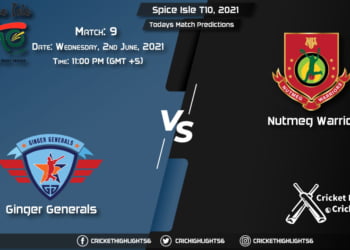 Spice Isle T10, 2021, Match 9 GG vs NW, Playing 11 & Today's Match Predictions