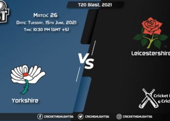 T20 Blast, 2021, Live Match 26, YOR vs LEI LIVE Streaming for free, When, Where, How to Watch