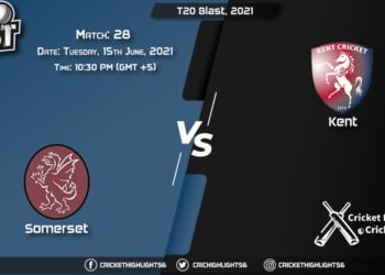 T20 Blast, 2021, Live Match 28, SOM vs KET LIVE Streaming for free, When, Where, How to Watch