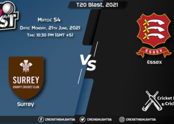 T20 Blast, 2021 Live Match 54, SUR vs ESS LIVE Streaming for free, When, Where, How to Watch