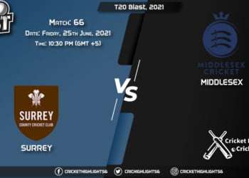 T20 Blast, 2021 Live Match 66, SUR vs MID LIVE Streaming for free, When, Where, How to Watch